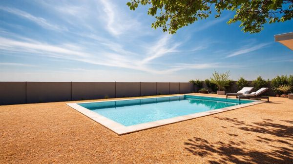 Comparer les piscines en coque polyester avec plage pour votre jardin